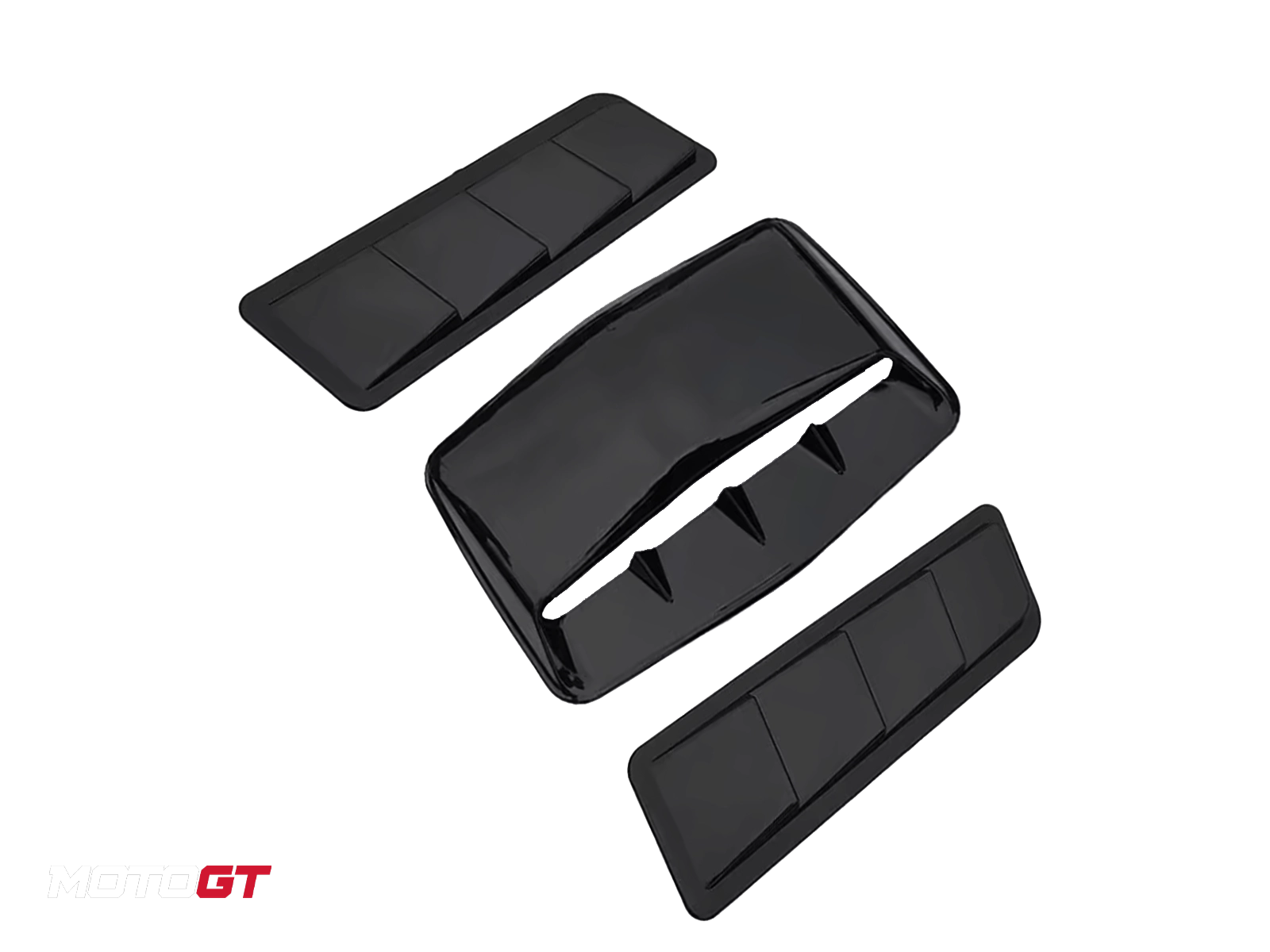 JETOUR T1 MATT BLACK 3 PCS HOOD VENT